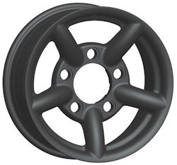 Alu. fælg Zu Alloy sort blank 7x16" 5-165 